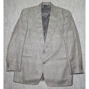Vito Rufolo Wool Silk Mens Blazer Suit Jacket Size 44 LN‎ Sport Coat Gray Tweed